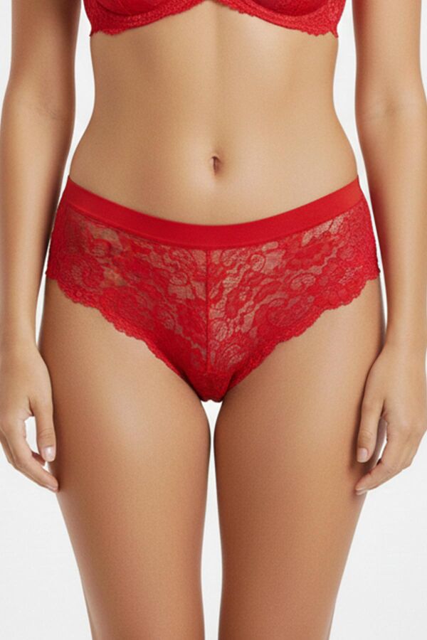 Ayyıldız 5279 Kırmızı Dantelli Külot - 1