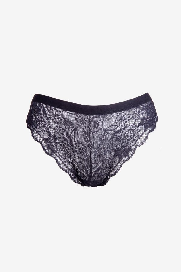 Ayyıldız 5279 Siyah Dantelli Külot - 1