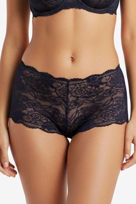 Ayyıldız 5280 Siyah Dantelli Boxer Külot - AYYILDIZ
