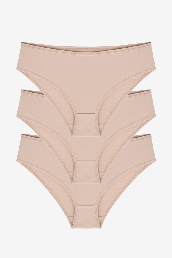 Ayyıldız 5281 Ten Yüksek Bel Pamuklu Külot 3'lü Paket - 1