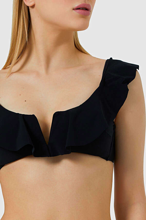 Ayyıldız 5400 Siyah Fırfırlı Bikini Takımı - 3