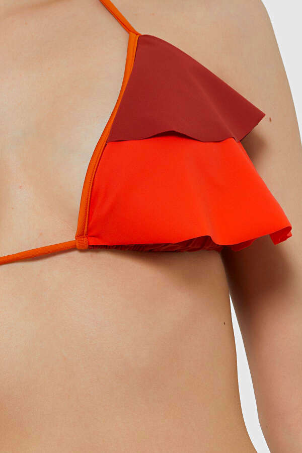 Ayyıldız 5403 Kiremit Fırfırlı Bikini Takımı - 3