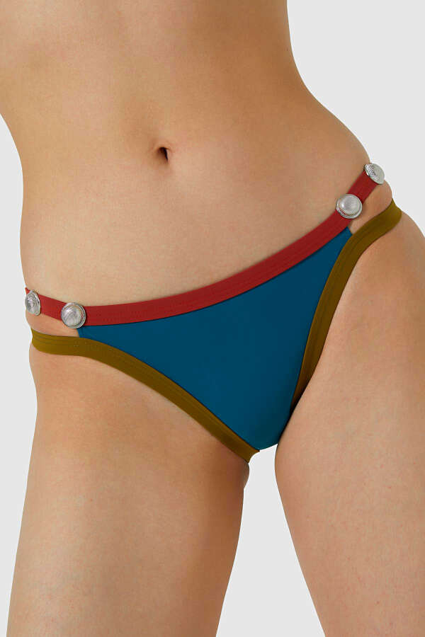 Ayyıldız 5411 Petrol Yeşili Straplez Bikini Takımı - 3