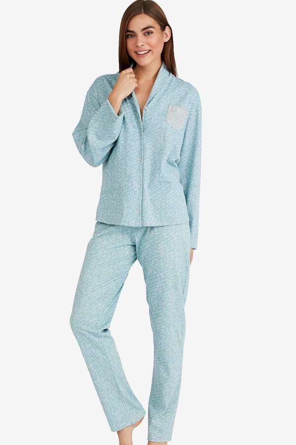 54124 Mavi Pijama Takımı - 1