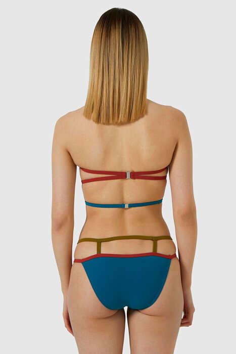 Ayyıldız 5413 Petrol Yeşili Straplez Bikini Takım - 2