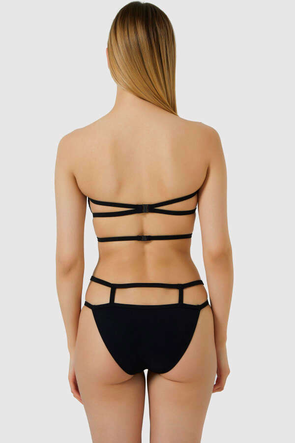Ayyıldız 3432 Siyah Straplez Bikini Takımı - 3