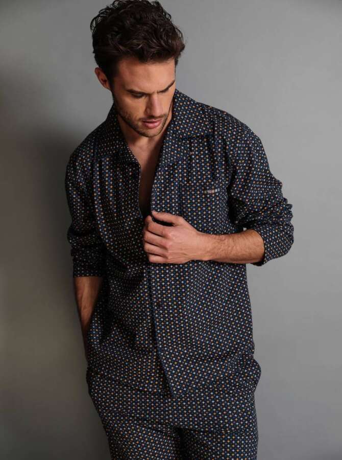 Ayyıldız 54602 Erkek Lacivert Pijama Takımı. 1 Ayyıldız 54602 Erkek Lacivert Pijama Takımı. 1