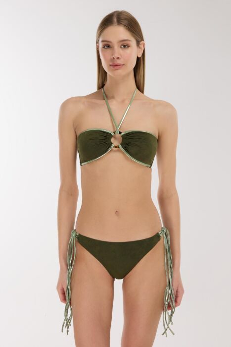 Ayyıldız 5713 Haki Straplez Bikini Takımı - 1
