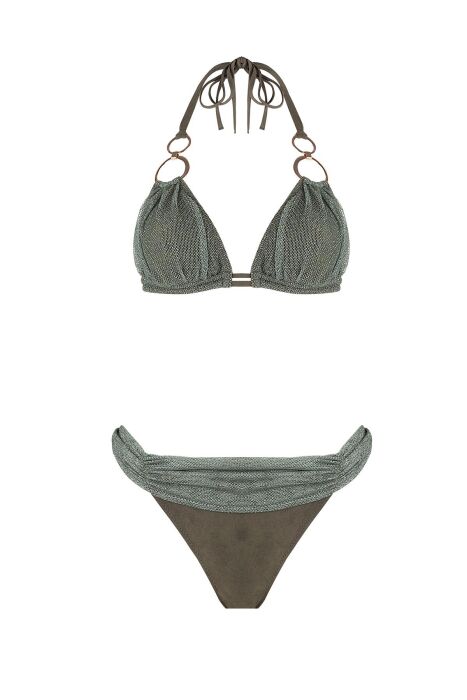 Ayyıldız 5704 Haki Üçgen Bikini Takımı - 4