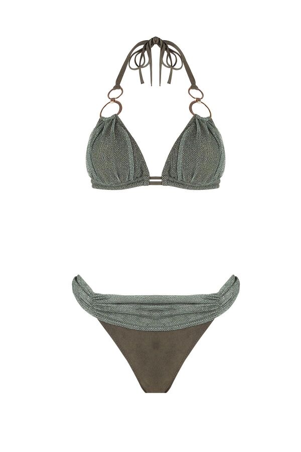 Ayyıldız 5704 Haki Üçgen Bikini Takımı - 4
