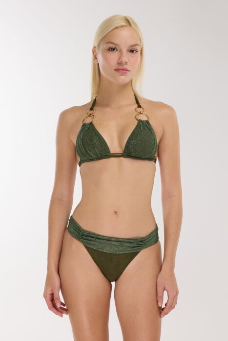 Ayyıldız 5704 Haki Üçgen Bikini Takımı - 1