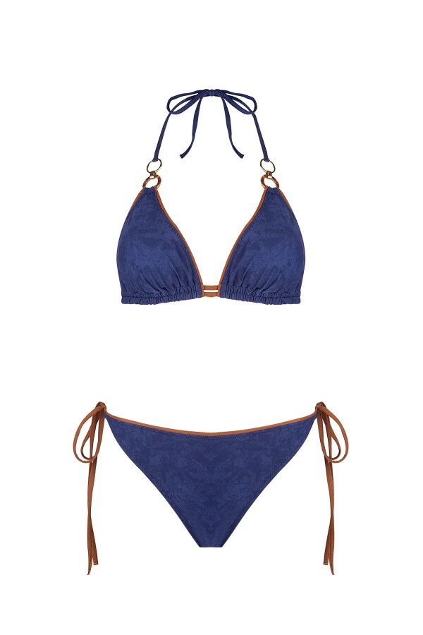 Ayyıldız 5706 Lacivert Üçgen Bikini Takımı - 5