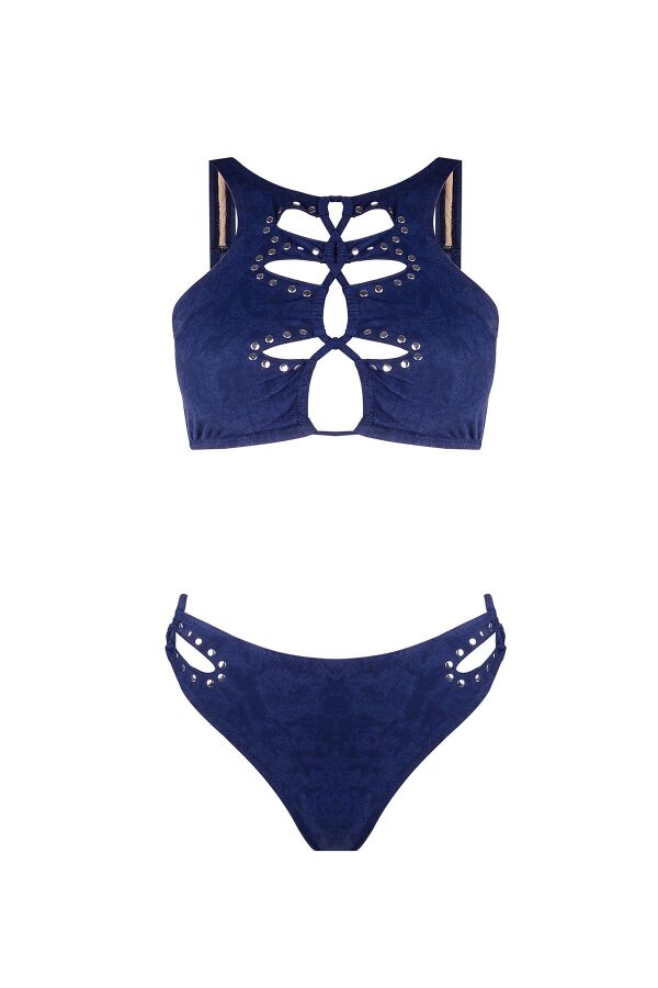 Ayyıldız 5707 Lacivert Büstiyer Bikini Takımı - 6