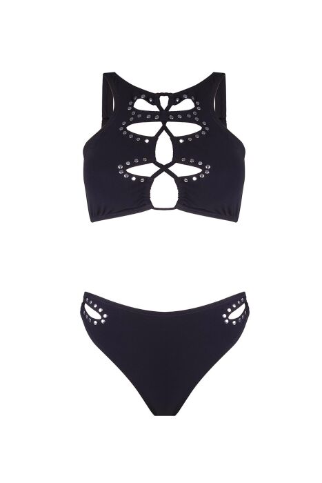 Ayyıldız 5707 Siyah Büstiyer Bikini Takımı - 5