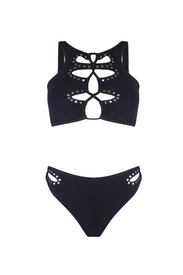 Ayyıldız 5707 Siyah Büstiyer Bikini Takımı - 5