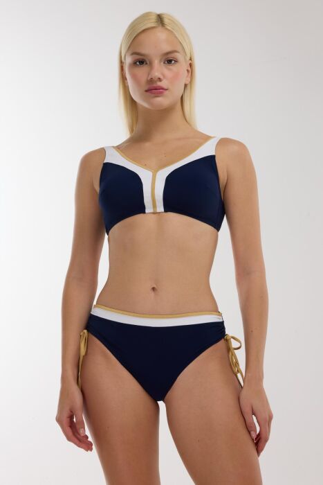 Ayyıldız 5708 Lacivert Büstiyer Bikini Takımı - AYYILDIZ