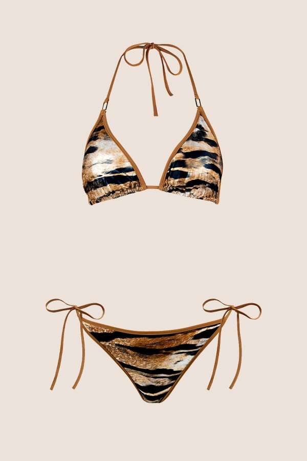 Ayyıldız 4607 Parlak Kahverengi Bikini Takımı - 4