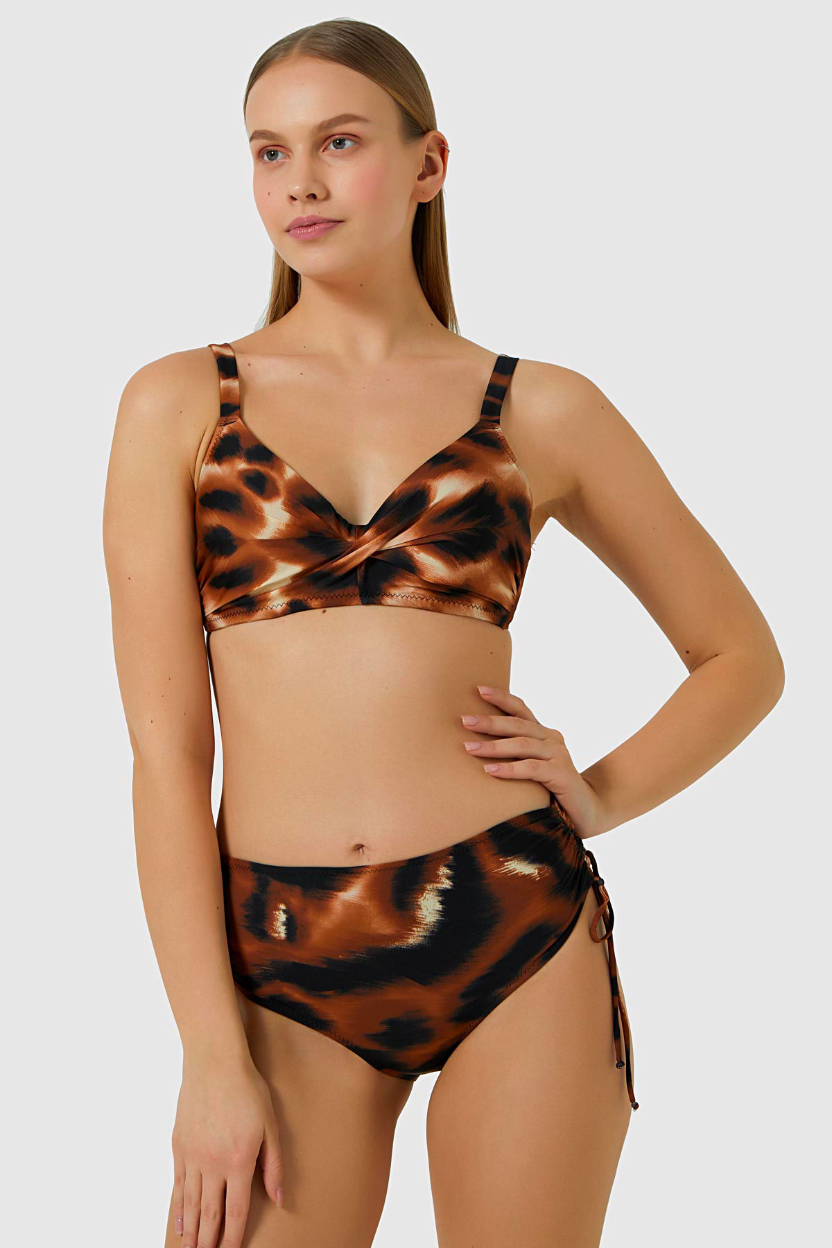 Ayyıldız 5537 Kahve Bikini Takımı