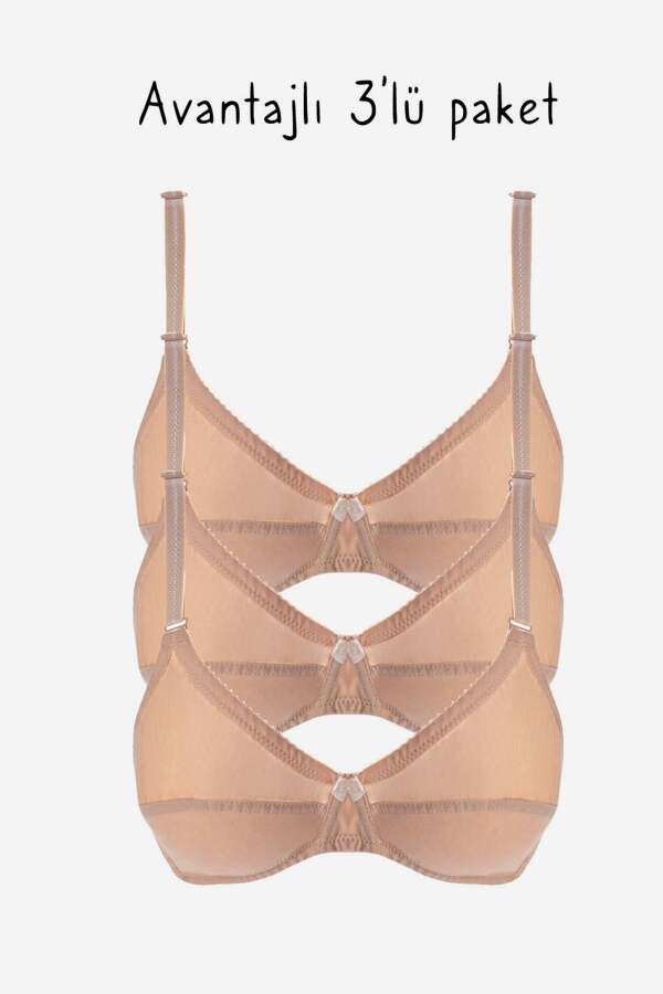 Ayyıldız 556 Ten Sütyen 3'lü Paket - 1