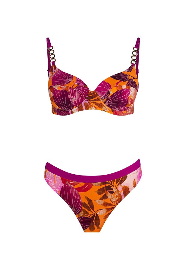 Ayyıldız 5601 Pembe Turuncu Bikini Takımı - 4