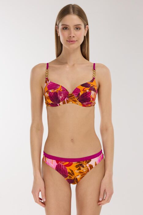 Ayyıldız 5601 Pembe Turuncu Bikini Takımı - AYYILDIZ