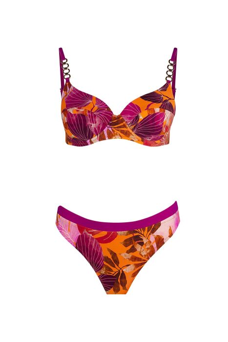 Ayyıldız 5601 Pembe Turuncu Bikini Takımı - 4