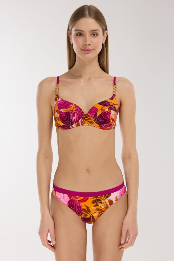 Ayyıldız 5601 Pembe Turuncu Bikini Takımı - 1