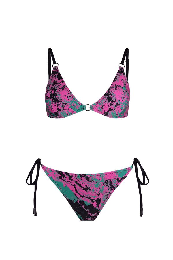 Ayyıldız 5603 Yeşil Pembe Bikini Takımı - 4