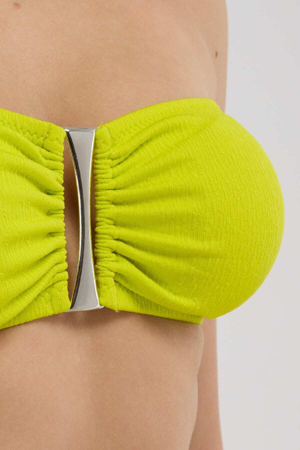 Ayyıldız 5606 Sarı Straplez Bikini Takımı - 2