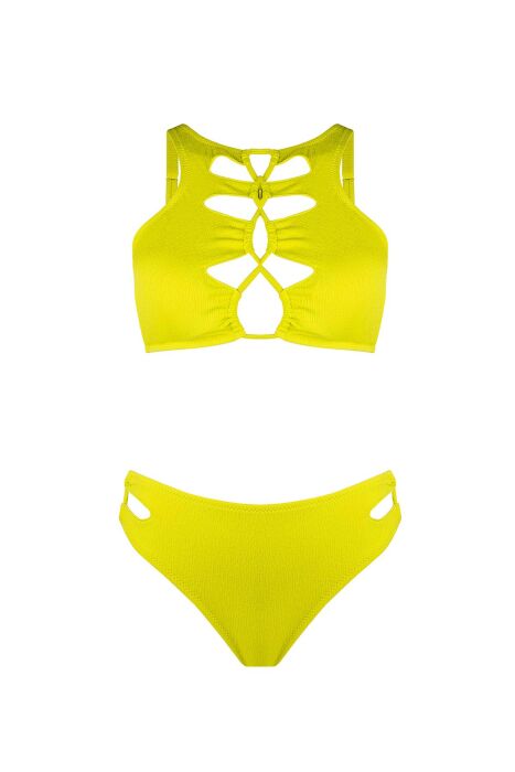 Ayyıldız 5608 Sarı Büstiyer Bikini Takımı - 5