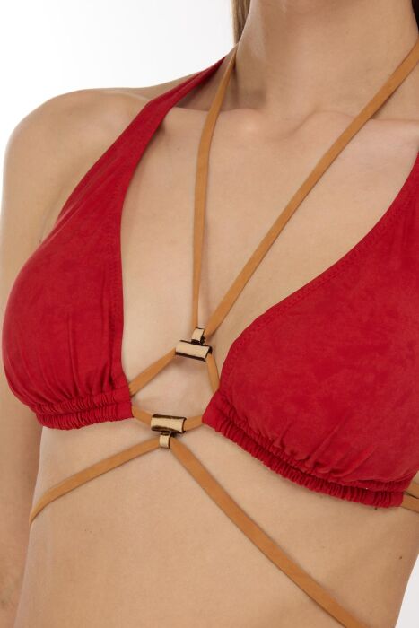 Ayyıldız 5614 Koral Boyundan Bağlamalı Bikini Takımı - AYYILDIZ (1)