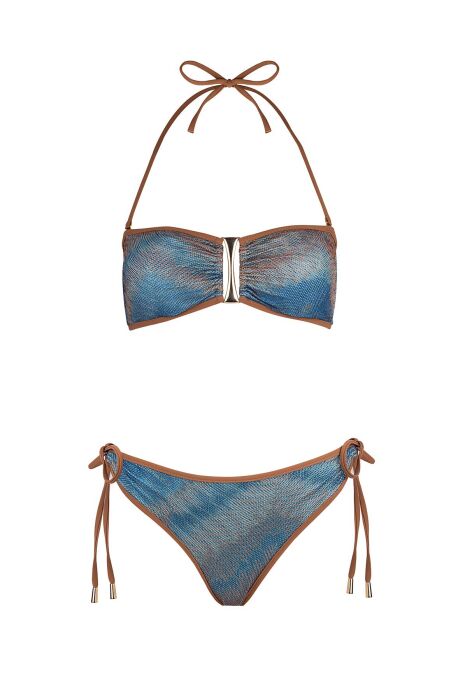 Ayyıldız 5620 Mavi Straplez Bikini Takımı - 4