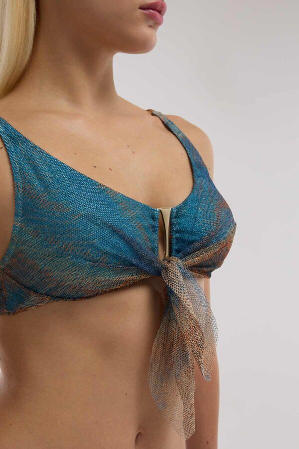 Ayyıldız 5621 Mavi Toparlayıcı Bikini Takımı - 3