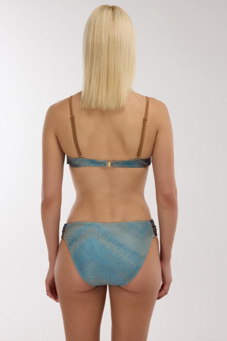 Ayyıldız 5621 Mavi Toparlayıcı Bikini Takımı - 4