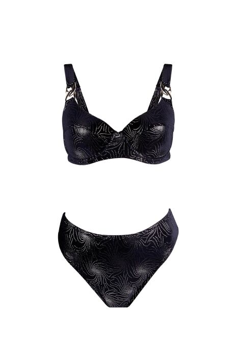 Ayyıldız 5622 Siyah Kadife Bikini Takımı - 4