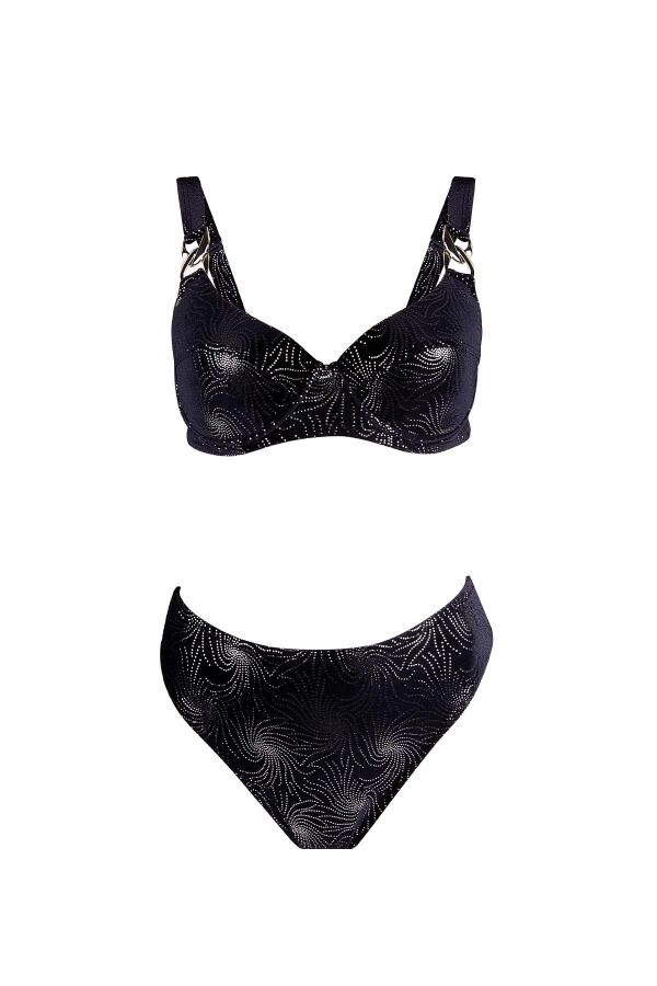 Ayyıldız 5622 Siyah Kadife Bikini Takımı - 4