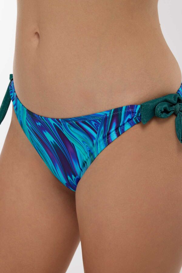 Ayyıldız 5626 Turkuaz Desenli Bikini Takımı - 3