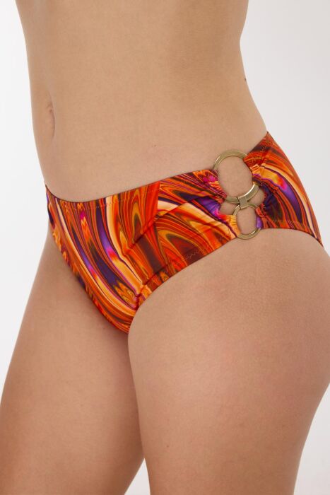 Ayyıldız 5627 Turuncu Desenli Bikini Takımı - 3