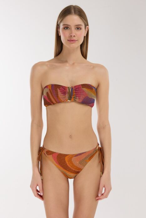 Ayyıldız 5628 Turuncu Straplez Bikini Takımı - AYYILDIZ (1)