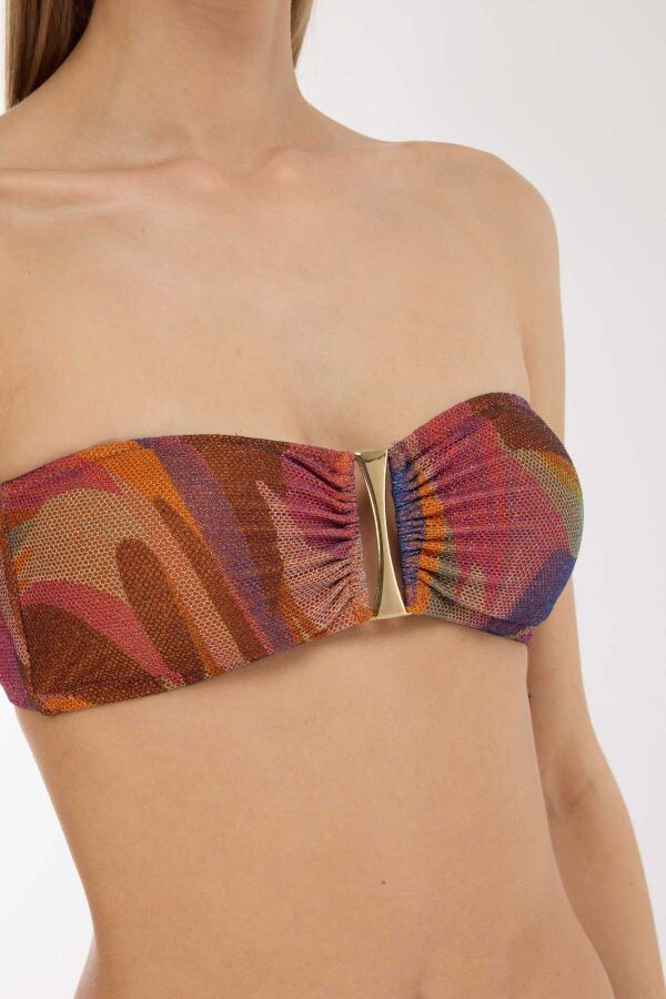 Ayyıldız 5628 Turuncu Straplez Bikini Takımı - 3