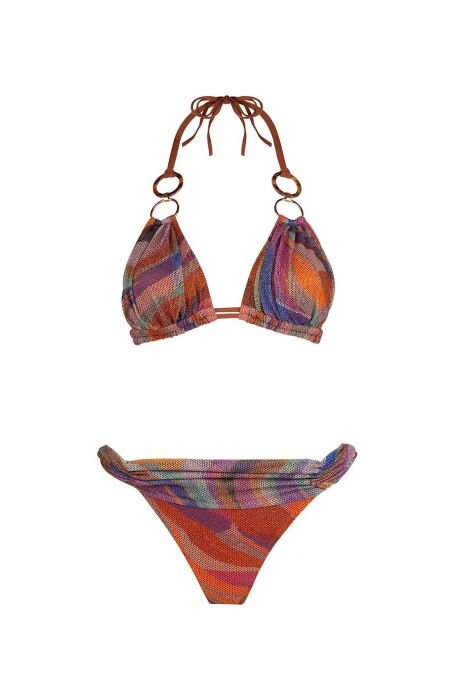 Ayyıldız 5629 Turuncu Üçgen Bikini Takımı - 4