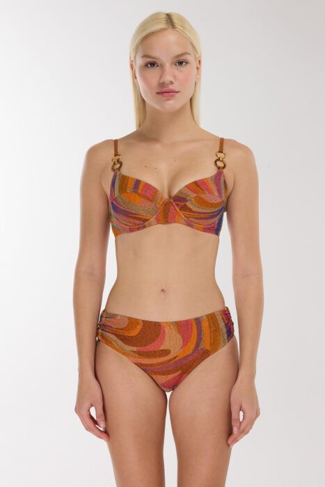 Ayyıldız 5630 Turuncu Balkonet Bikini Takımı - AYYILDIZ