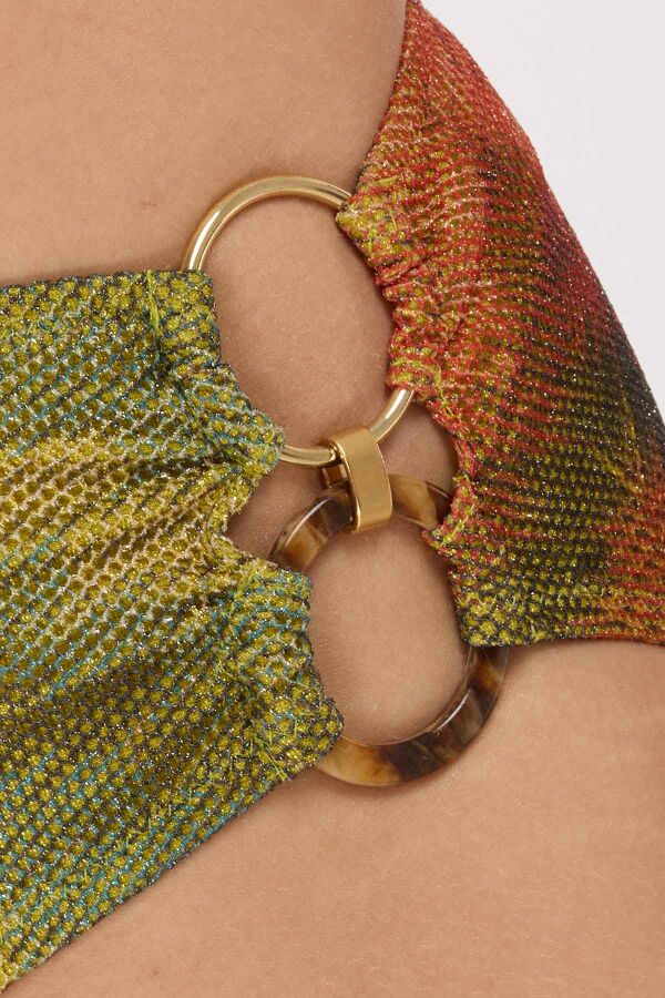 Ayyıldız 5632 Yeşil Straplez Bikini Takımı - 2