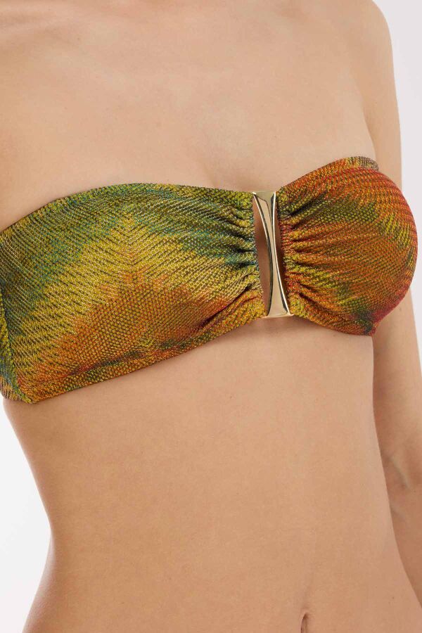 Ayyıldız 5632 Yeşil Straplez Bikini Takımı - 3