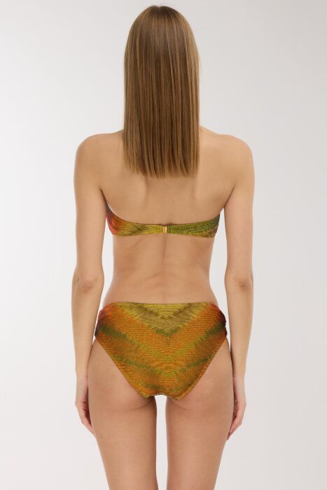 Ayyıldız 5632 Yeşil Straplez Bikini Takımı - 4