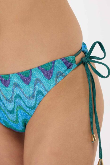 Ayyıldız 5633 Mavi Simli Bikini Takımı - 3