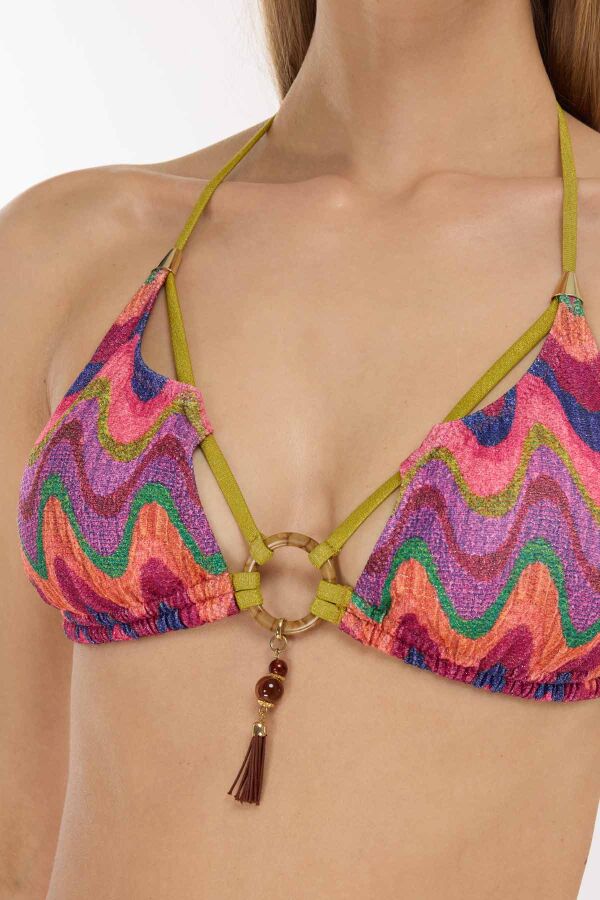 Ayyıldız 5633 Pembe Simli Bikini Takımı - 2