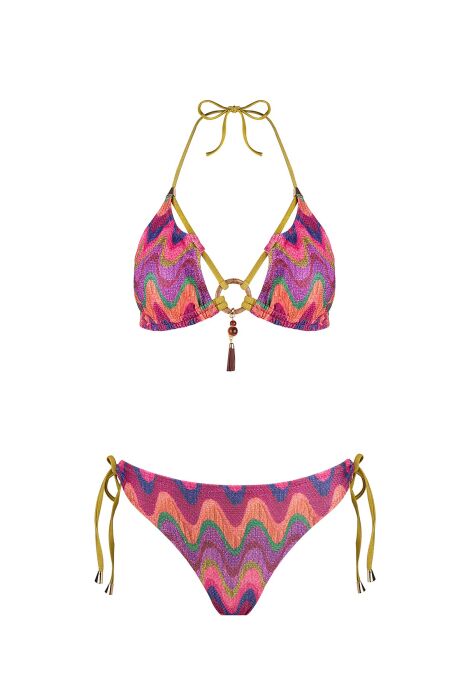 Ayyıldız 5633 Pembe Simli Bikini Takımı - 5