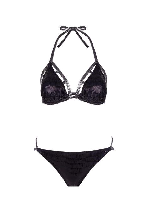 Ayyıldız 5635 Parlak Siyah Bikini Takımı - 6