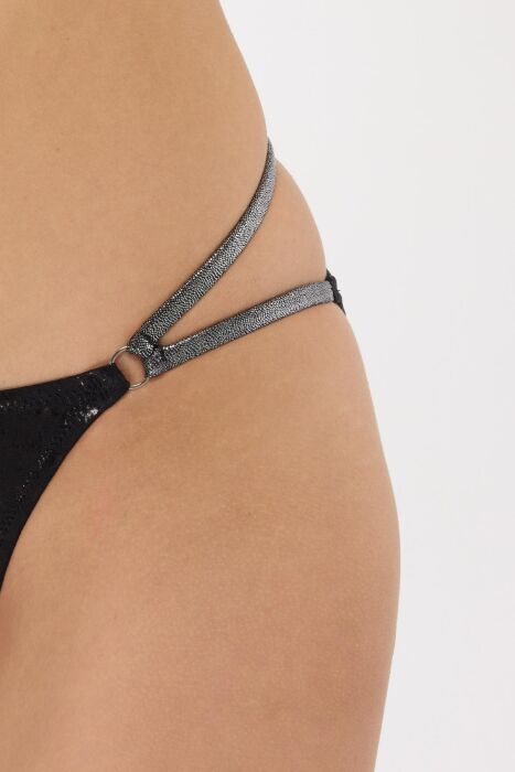 Ayyıldız 5635 Parlak Siyah Bikini Takımı - 4